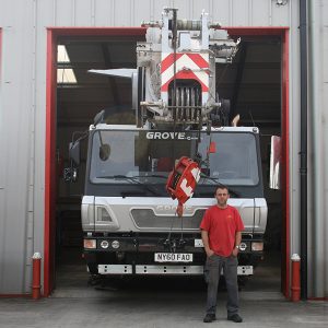 55 tonne crane driver Ryan